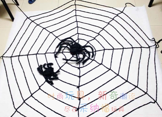 淘宝上热销的蜘蛛网 来源:采纳福家居专营店不过,对于年龄较小的小